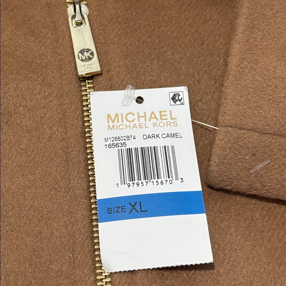 🎉HP🎉MK Full Zip Wool Blend Coat. Ladies XL - Picture 7 of 14